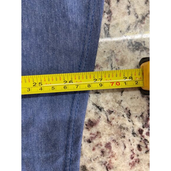 MISA Tunic Blouse Womens Small Blue Button Detail 3/4 Sleeve - Picture 8 of 8